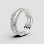 Diamond Multi-Row Pave Band