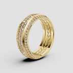 Diamond Multi-Row Pave Band