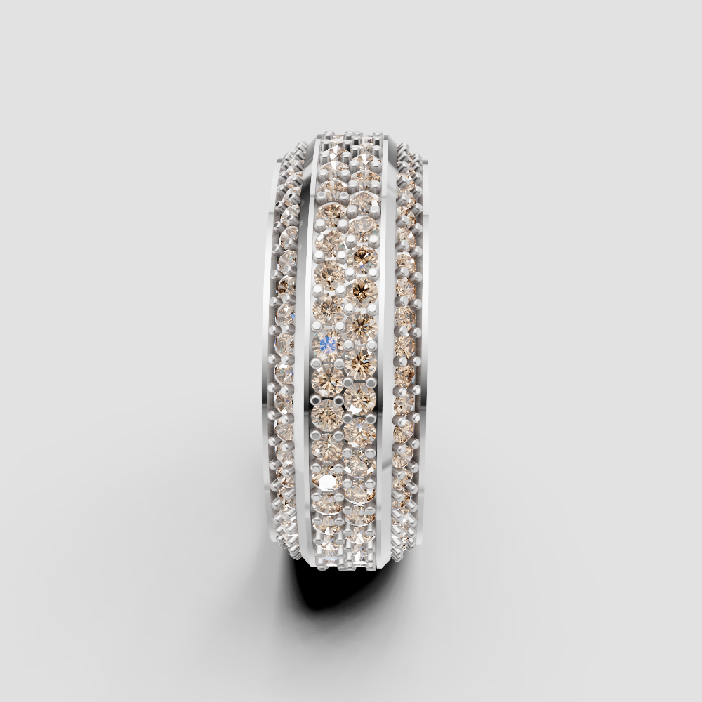 Diamond Multi-Row Pave Band