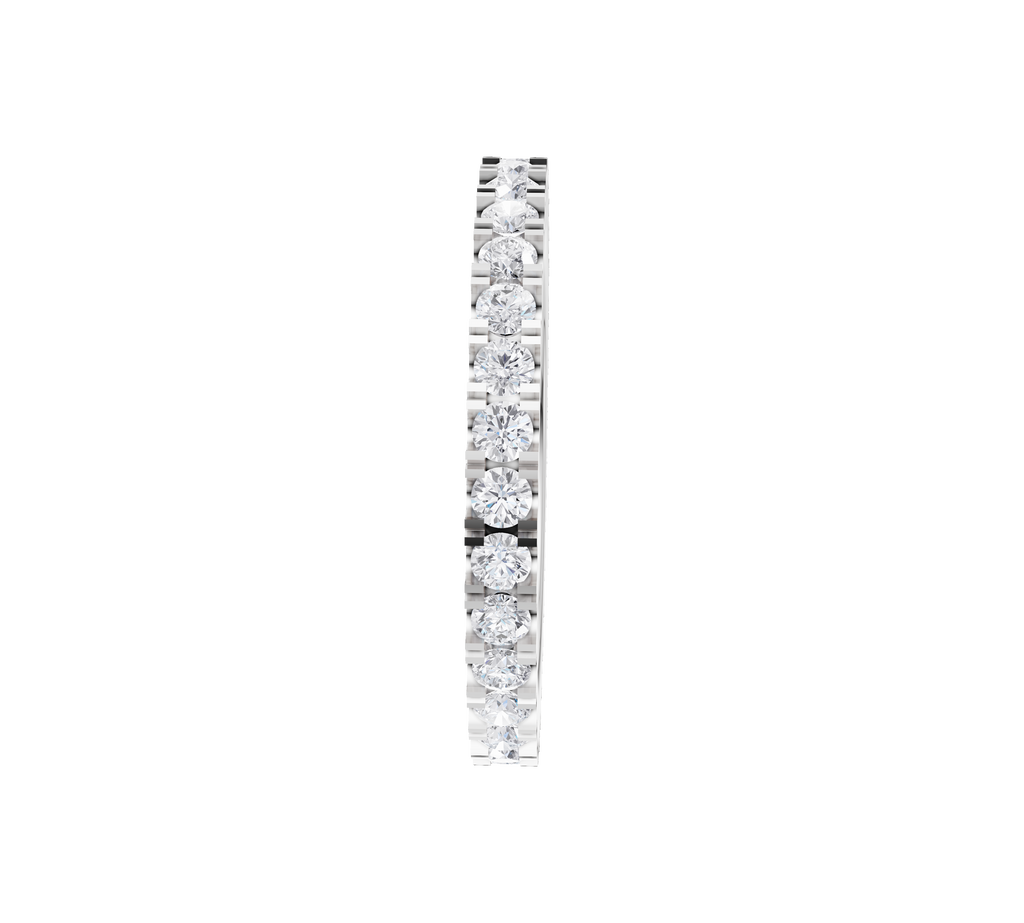 Round Split Prongs Eternity Band