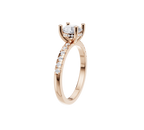 Diamond Hidden Halo Engagement Ring