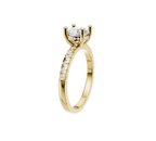 Diamond Hidden Halo Engagement Ring