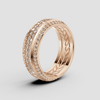 Diamond Multi-Row Pave Band